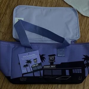 Purple Trader Joe's  Mini Cooler Bag